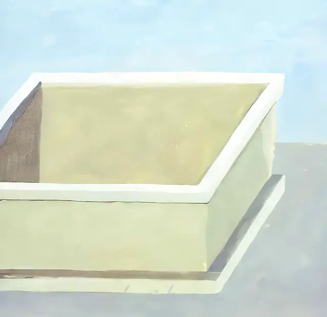 Ящик, 1989, Бумага, гуашь, акрил, цветной карандаш, 94х94 см Собственность автора