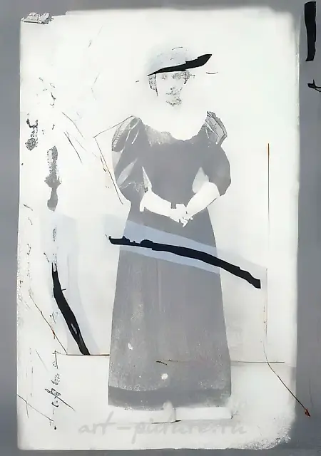 樱桃园。科米萨尔杰夫斯卡娅，1990年，彩色平版画，75×55厘米，限量版