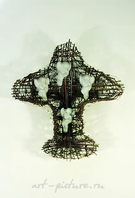 Гнездо для ангела, 1993, Смешанная техника, 65х55х10 см