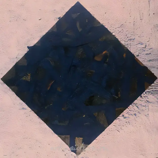 From the Series "Rhombus-Row". No.1, 1988, Oil on canvas, relief, 150x150 cm Author’s property