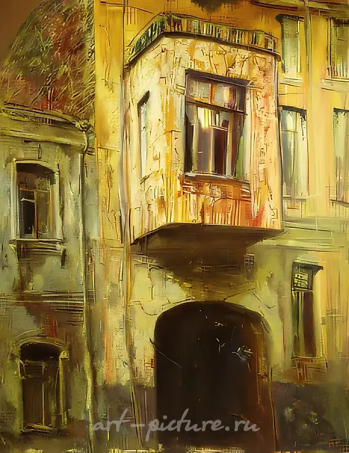 Эркер, 1992, Холст, масло, 150 х 120 см Собственность автора