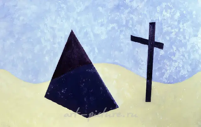 黄色背景上的物体，1991年，布面油画，100x140厘米。作者自藏。