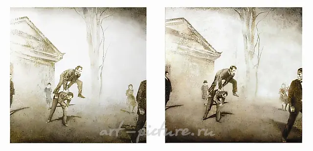 跳房子。出自项目《记忆的平静》，2007年，混合媒介，