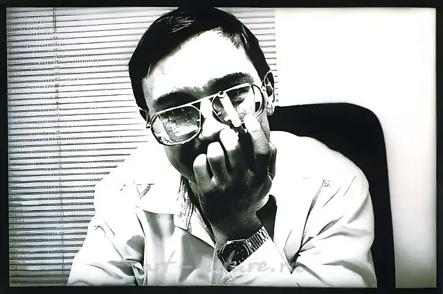 Multi-portrait (German Sterligov), 1995, toned B/W photo, 24x30 cm. Author`s property