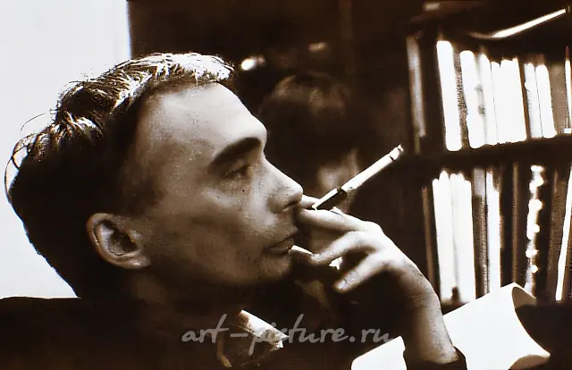 Multi-portrait (Andrey Monastyrsky), 1991, toned B/W photo, 24x30 cm. Author`s property