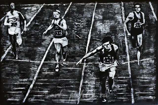 无题，来自《学校黑板》系列，1991年，粉笔，黑板，160x100，俄罗斯联邦文化部