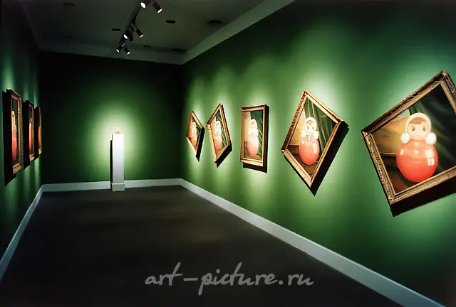 《骚灵》 ，1990年，布面油画，10幅画作，尺寸为70×50厘米，Volker Diehl画廊，德国柏林。