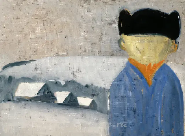 Зима, 1990, Холст, масло, 50х60 см Собственность автора