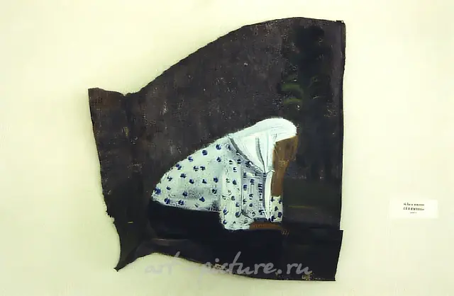 Псаломщица, 1991, Железо, масло, 80х70 см Собственность автора