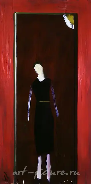 Мания любви, 1989, Дерево, масло, 80х50 см Собрание L.Cronqvist, Стокгольм, Швеция