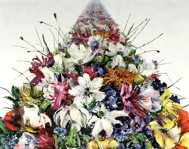 片段，1993年，布面油画，180×200厘米，尤戈尔斯基银行藏，莫斯科