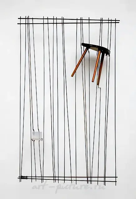 凳子。来自“二手”系列，2008年，金属，焊接，拼装，200×120
