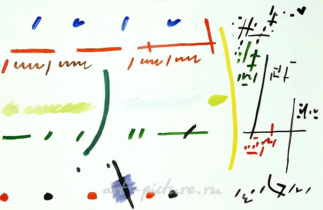 From the series "Construction and Structure", 1994, Paper, gouache, water-color, 50x74 author`s property