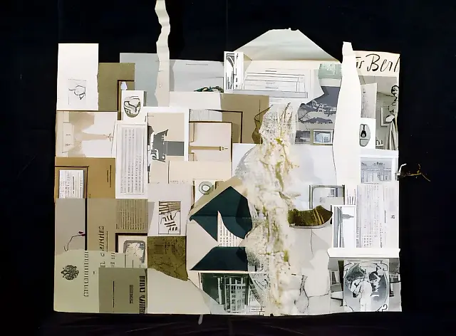 无题，1995年，拼贴画，55×67厘米，作者所有