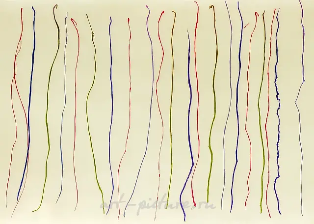 无题。选自《错误的曲线》系列，1995年，布面油画，140×180厘米，作者自藏。