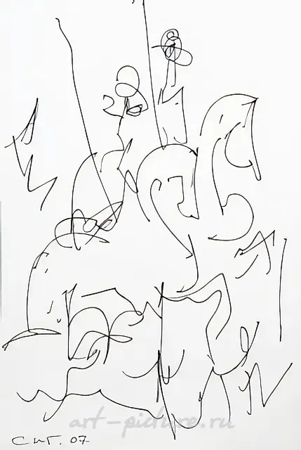 圣人鲍里斯和格列布，2007年，布面油画，195x130厘米