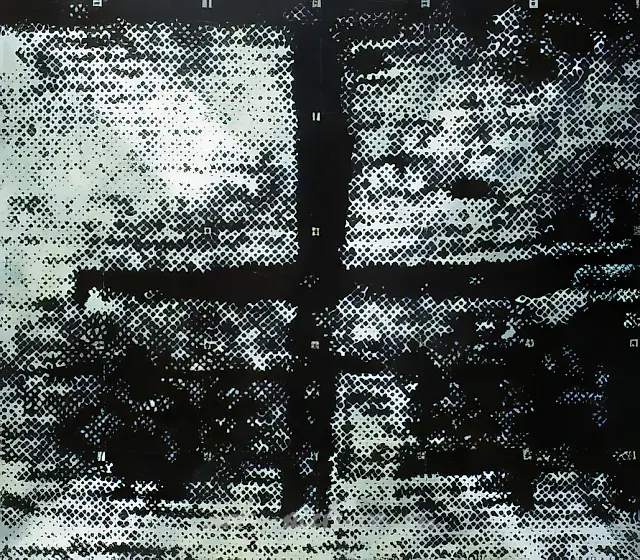Cross. From the series «Egyptian Book of the Dead», 1990, canvas, oil, 150x130 cm. Duke University Museum of Art, Durham, USA