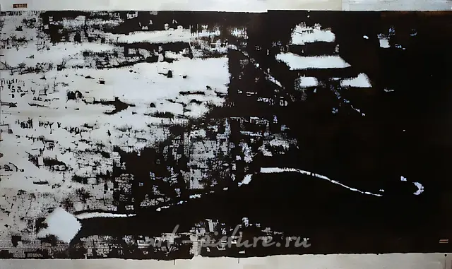 Talisman, 1990, canvas, oil, 240x140 cm. Author`s property
