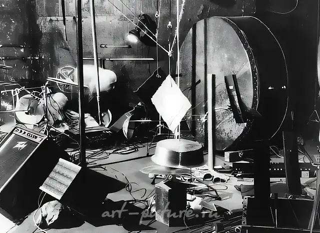 Ritual Performance. Fragment of installation in the author`s studio, 1993, mixed technique. Author`s property