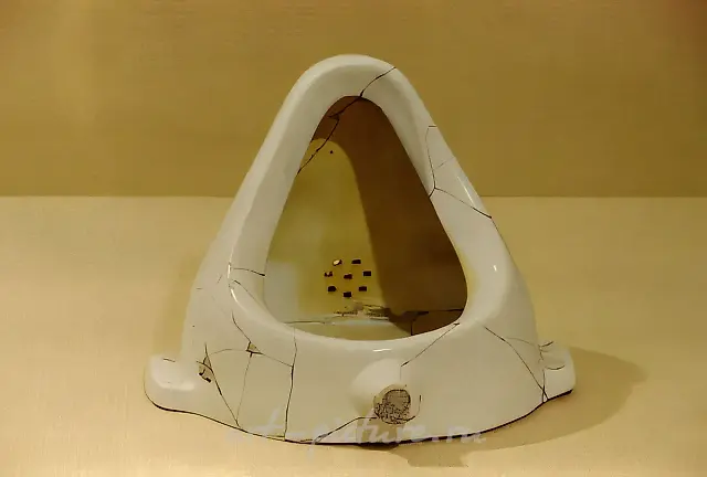 Some Problems of Restoring Works of Contemporary Art, 1993, faience, glue, cement, 46x42x44 cm. Author`s property