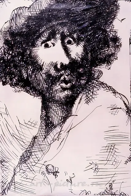 Rembrandt. Portrait. From the series «Pictures for the Museum», 1990, canvas, oil, 200x140 cm. Author`s property