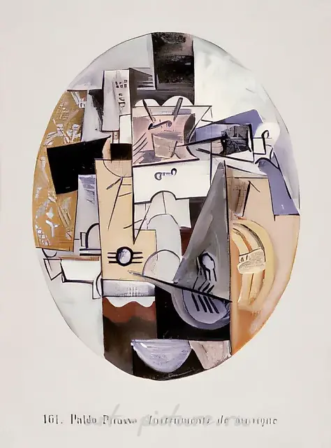 Picasso. Musical Instruments. From the series «Pictures for the Museum», 1992, canvas, oil, 110x90 cm. Author`s property