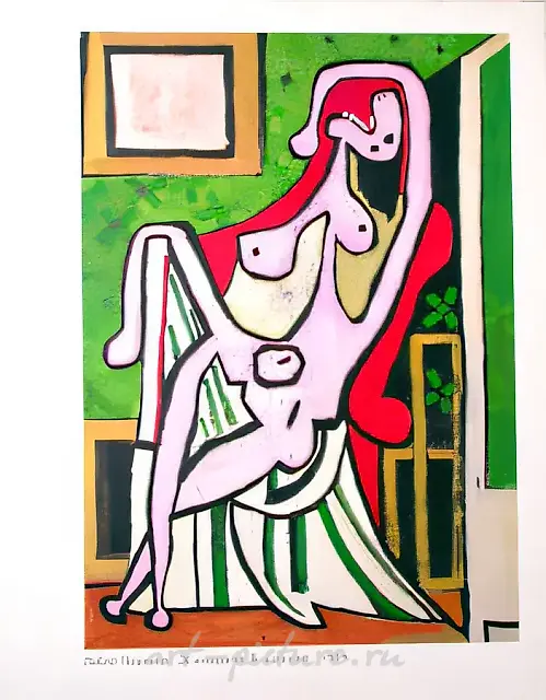 “Picasso. Women in chair”, 1997, canvas, oil, 145x110 cm