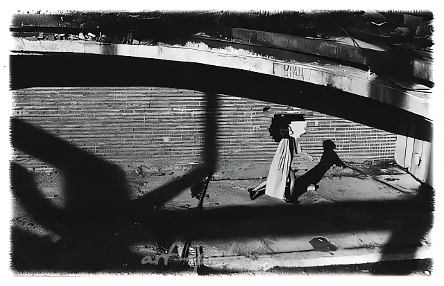 Reconstruction, 1990, B/W photo, 50x60 cm Goethe Institute, Moscow