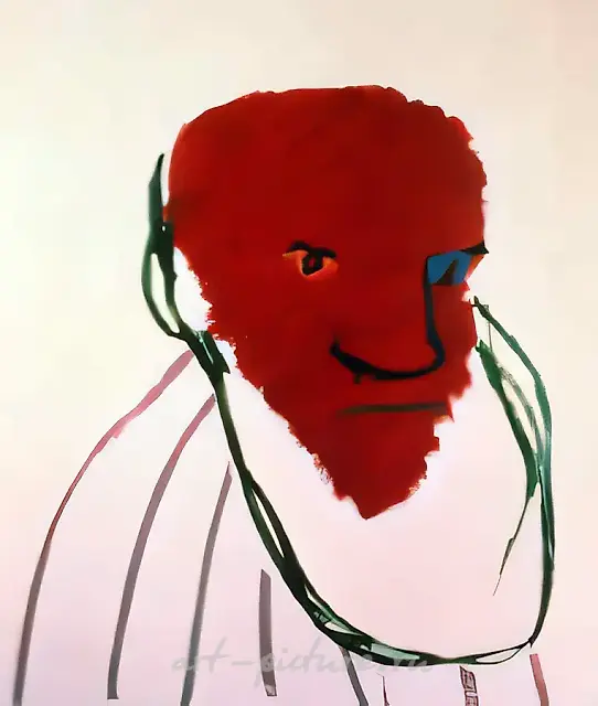 Lev Tolstoy, 1988, Oil on canvas, 140x120 cm European Trading Bank, Moscow