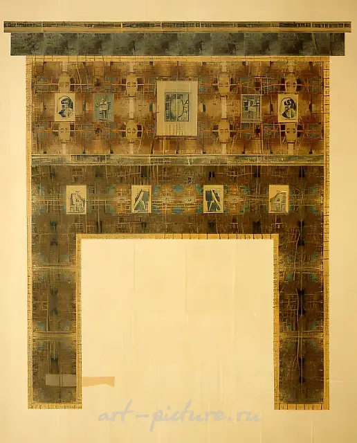 无题，1995年，混合媒介，190 x 160 厘米，斯伯班克收藏，莫斯科