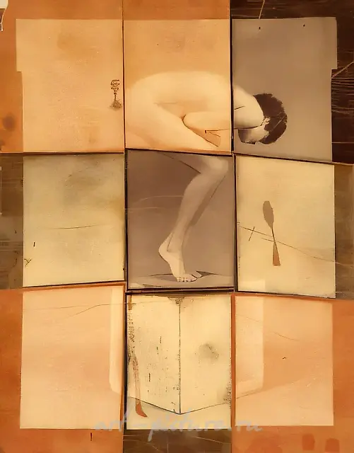 无题，1993年，综合材料，120 x 80 厘米，尤·格雷莫夫收藏，莫斯科