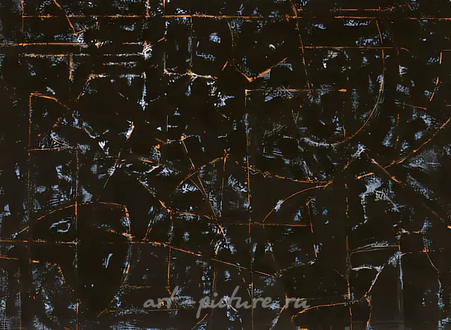 Walking on Black, 1991, paper, acrylic, 200x150 cm. State Tretyakov Gallery, Moscow