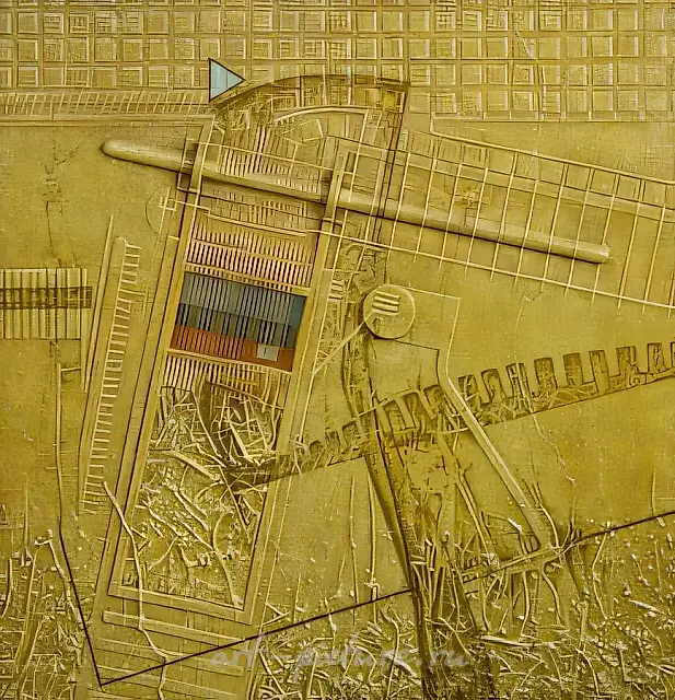 "Votive Objects", 1995, DVP mixed technique, 80X80X2 Author's property