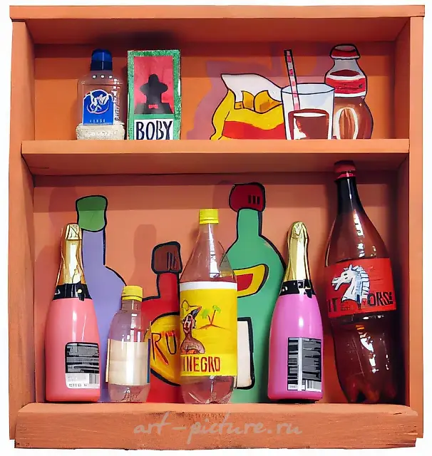 Bar, 2008, mixed technique