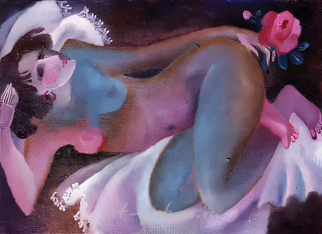 Nude, 1991, canvas, oil, 30x20. Private collection, Italy