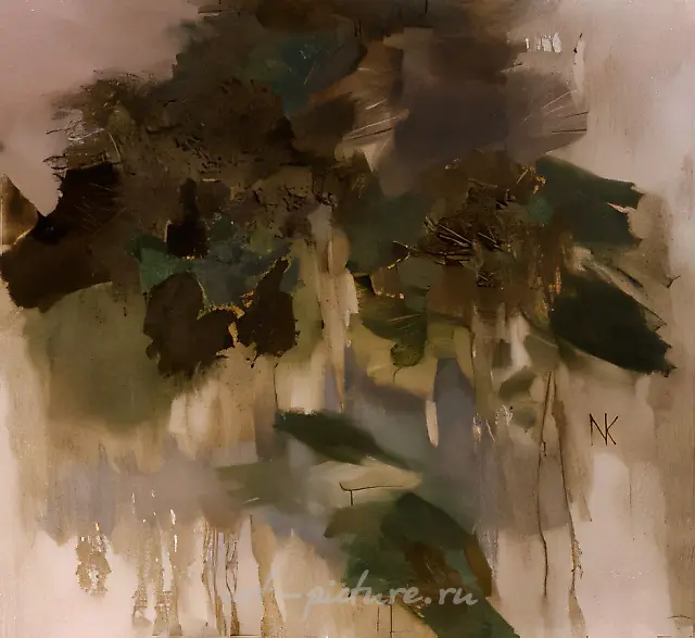 湖，1991年，油画，布面，120x130厘米