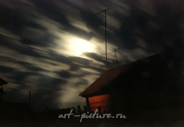 Moon Wind. Triptych. Part 2, 1996, art photo, 35 x 50 cm