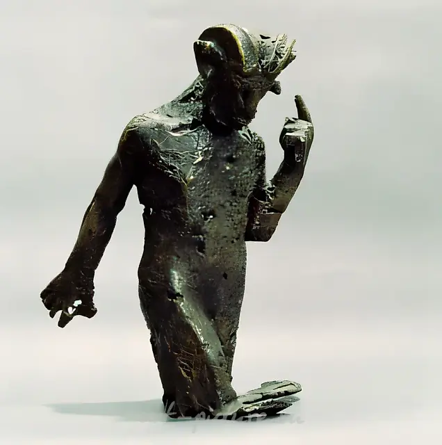 Faun (Walking up a Stream), 1915, bronze, 41x31x20