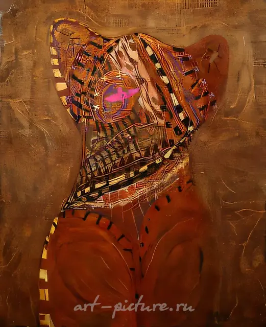 Женщина с птицей, 1996, холст, масло, 100x80 см. Собственность автора
