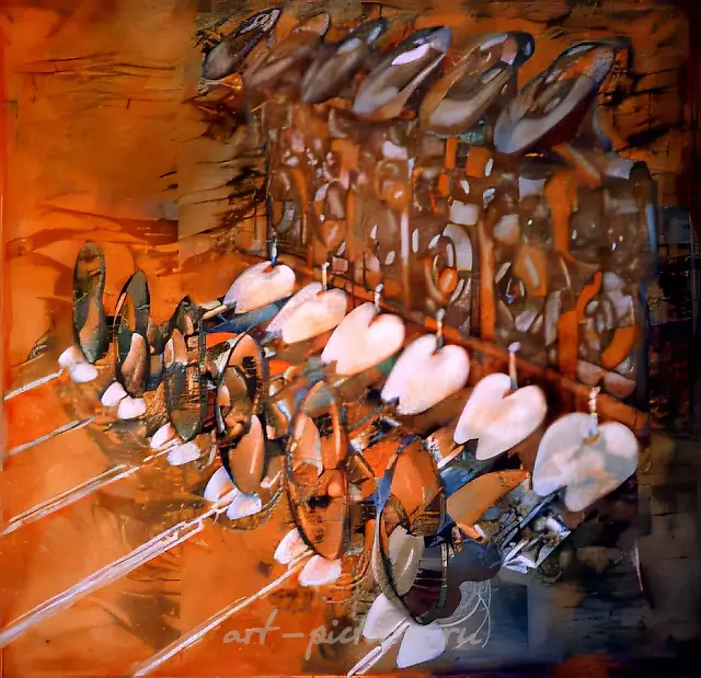 Reproduction Machine, 1995, canvas, mixed technique, 190x190