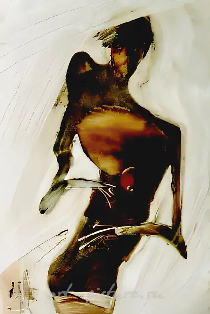 Beginning. Composition- 61, 1992, oil on paper, 50х70