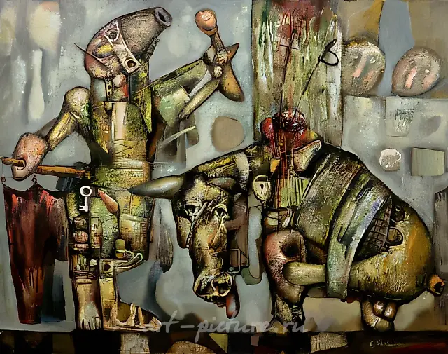 Toreador, 1995, oil on canvas, 80x100