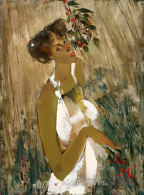Cherry, 1992, canvas, oil, 80x110