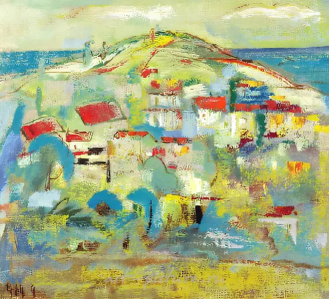 Korgule. Landscape, 1995, canvas, oil, 58x65 cm. Author`s property