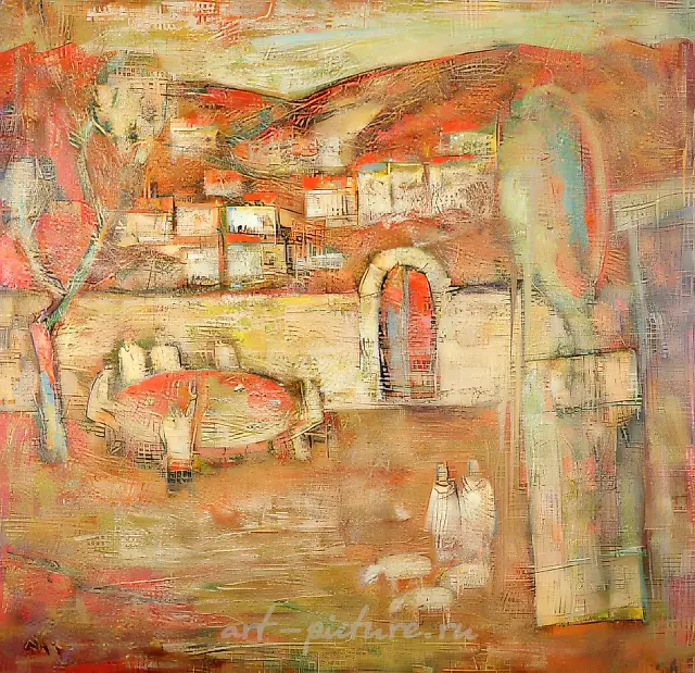 Table Conversation, canvas, oil. Private collection, Great Britain