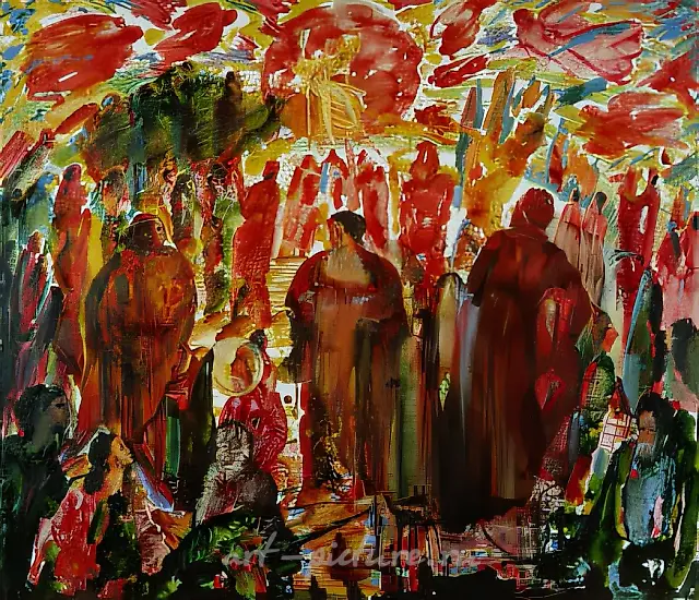 Shrove-tide, 1990, oil on canvas, 80x100