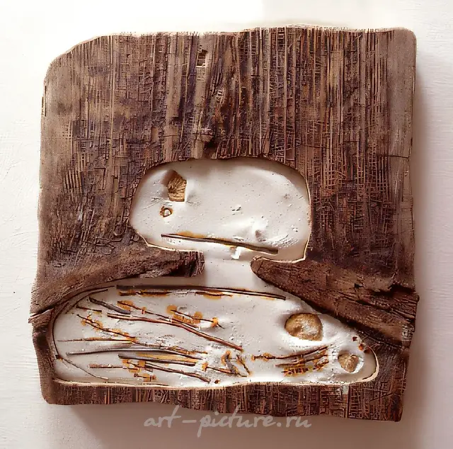 Portrait I, 1994, mixed technique, 30 x 29 cm Author`s property