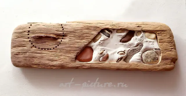 Text I, 1994, mixed technique, 44 x 14 cm Author`s property