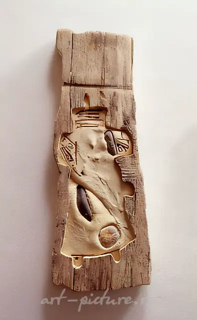 Creation V, 1994, mixed technique, 45 x 17 cm Author`s property