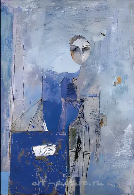 Twilight. Girl at the Window, 1993, canvas, oil, 116x81, $24,000. Author`s property